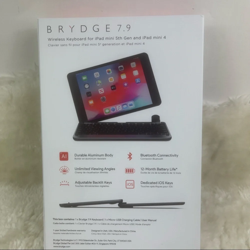 Brydge 7.9 Keyboard Compatible with iPad Mini 4th and 5th Generation New in Box